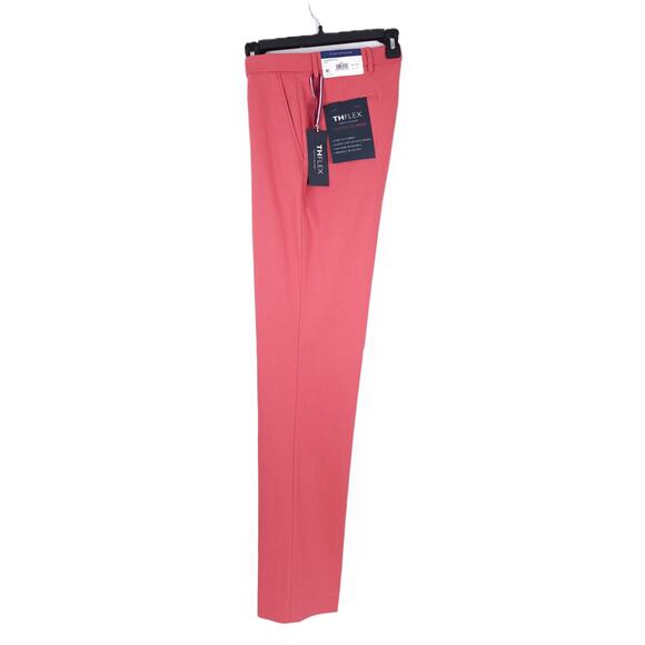 Tommy Hilfiger Men’s Modern-Fit Performance Stretch Dress Pants Red 32x34 NWT - Picture 4 of 6